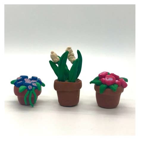 Clay Mini Flower Pot Craft Fivesparks