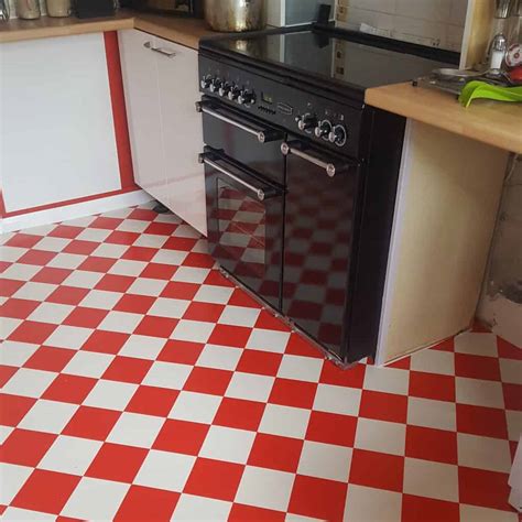 Red And White Vinyl Flooring First For Flooring