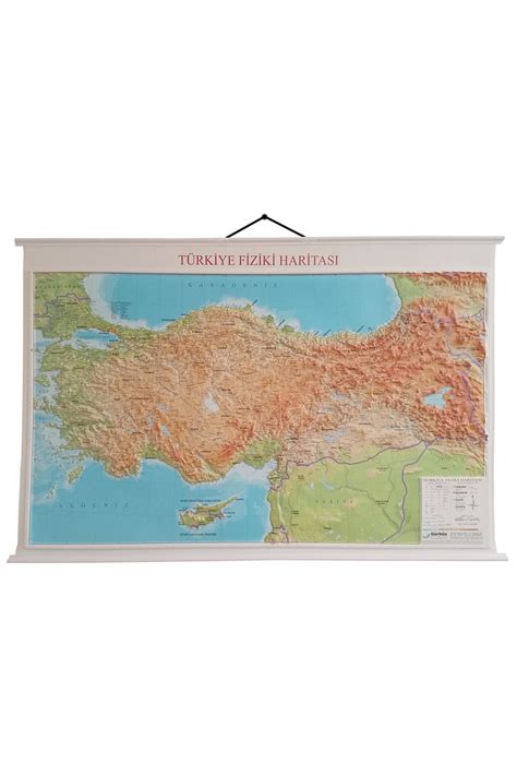 Gürbüz Yayınları Türkiye Fiziki Haritası Kabartmalı 70x100 cm Fiyatı
