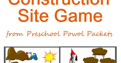 Free Construction Board Game Preschool Powol Packets