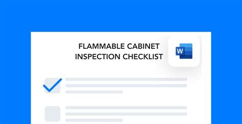 Flammable Cabinet Inspection Checklist Frontline Data Solutions
