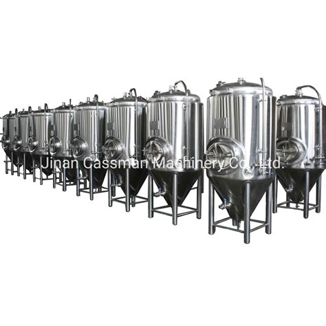 Cassman L Beer Fermentation Tank Jacketed Conical Fermenter For