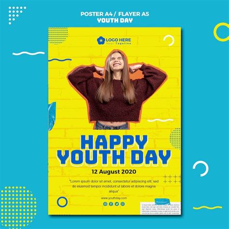 Free Psd Youth Day Event Flyer Template