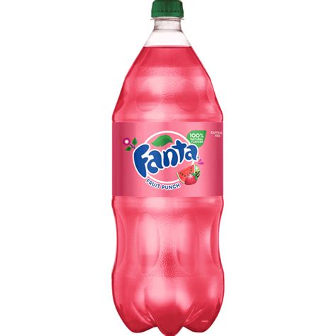Fanta Fruit Punch Fruit Flavored Soda Soft Drink 2 Liters Soda