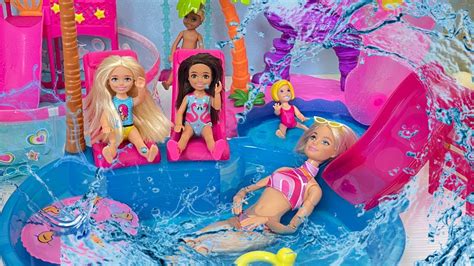 Barbie Chelsea Water Park Playgroundbarbie Ken Pool Party