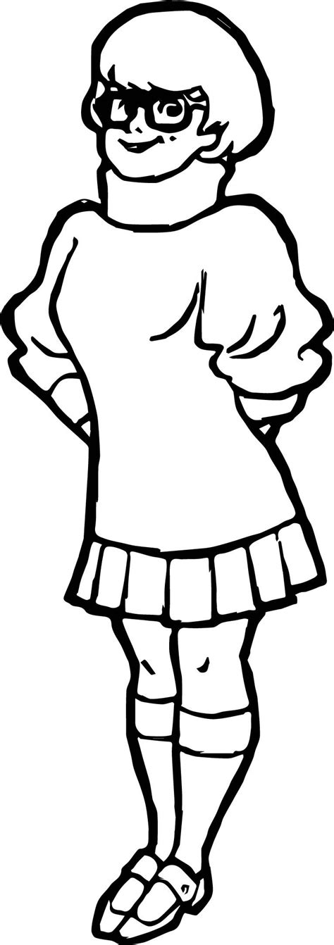 Velma Dinkley Coloring Page Velma Velma Dinkley Scooby Doo Coloring Pages