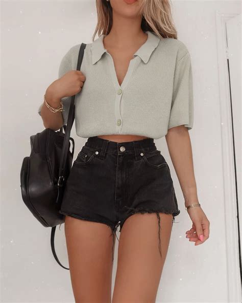 Lydia Rose On Instagram “living In These Shorts 🖤 Outfit 1 2 Or 3 • Denimshorts