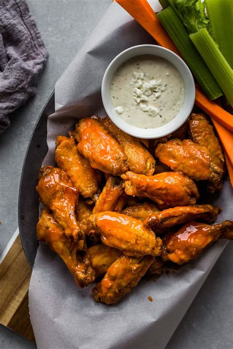 Air Fryer Chicken Wings With Buffalo Sauce Platings Pairings