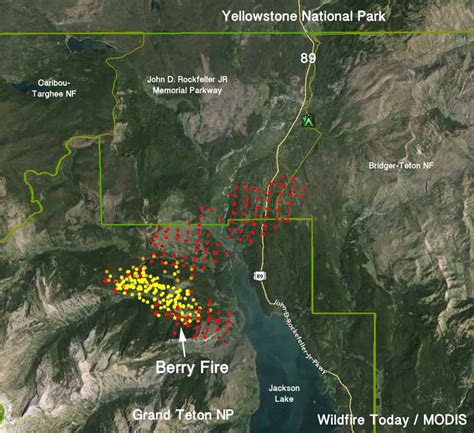 Yellowstone Fire Map