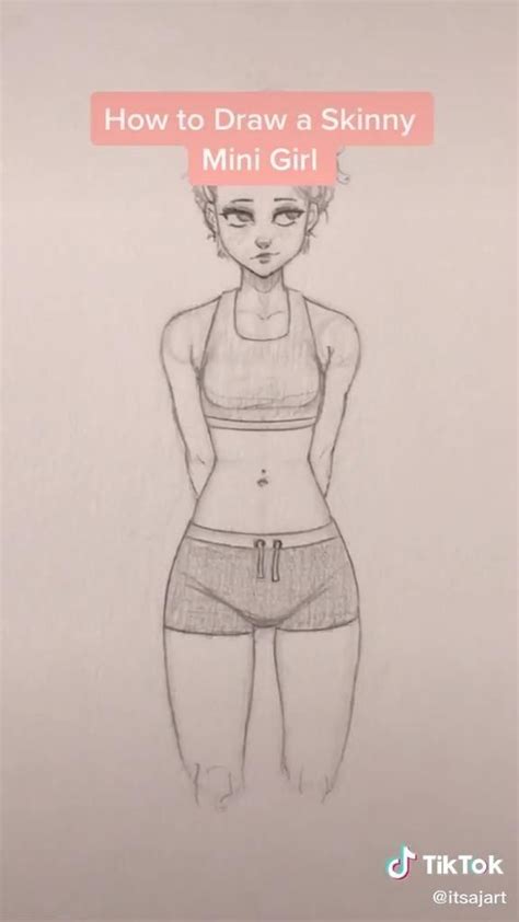 How To Draw Skinny Girls 🥺💞 1000 Body Shape Sketch Drawings Art