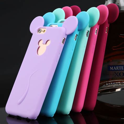 3d Cute Cartoon Soft Silicone Phone Case Cover For Apple Iphone 4s 5s 6