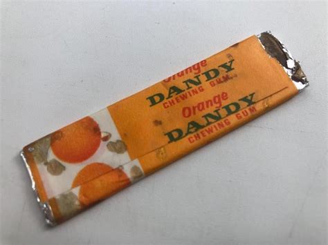 Stará Dánská Retro Nerozbalená Plátková žvýkačka Dandy Chewing Gum