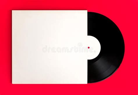 Minimalist Blank Record Album And Cover