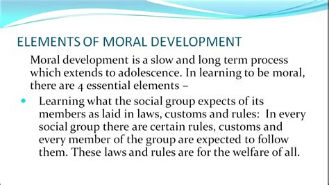 Moral Development Youtube