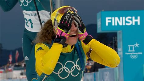 Winter Olympics 2018 Swedens Hanna Oberg Wins Biathlon Gold Bbc Sport