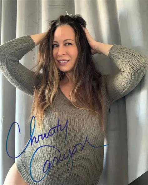 Christy Canyon Sexy Adult Film Star Autographed Signed 85x11 Photo 29