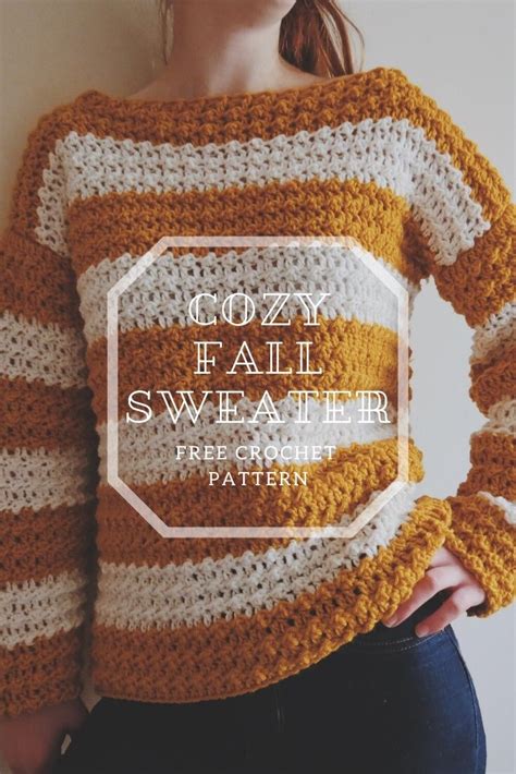 Crochet Fall Sweater Crochet With Carrie