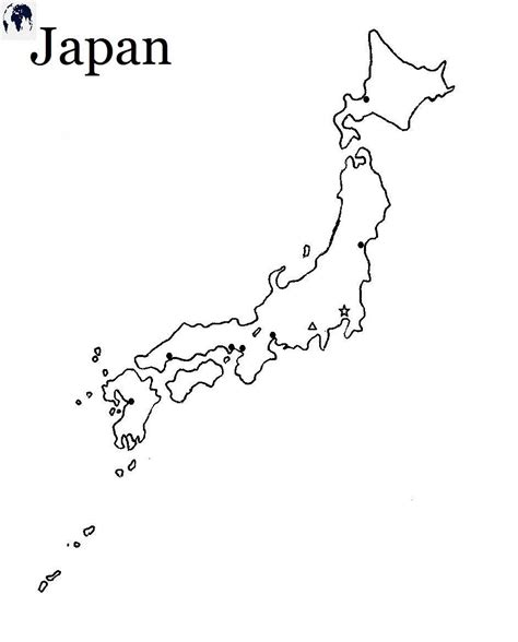 Printable Japan Blank Map With Outline Transparent Map Pdf Japan Map