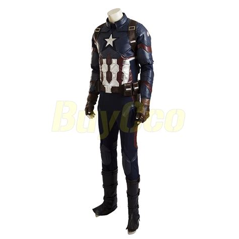 Captain America Steve Rogers Cosplay Costume Civil War Edition