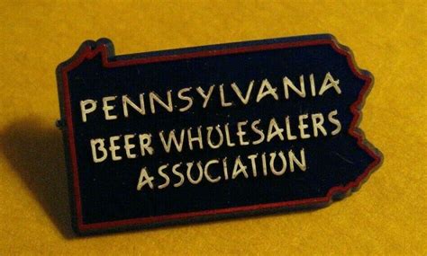Pa Beer Wholesalers Association Lapel Pin Vintage Pennsylvania Usa