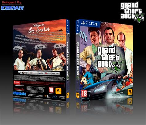 Gta V Playstation 4 Box Art Cover By Iceman423626