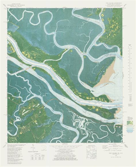Savannah River Map 1978 Hullspeed Designs