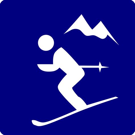 Skifahren Berg Piktogramm · Kostenlose Vektorgrafik Auf Pixabay