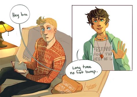 Percy Jackson And Friends React To Their Own Fan Art Angry Beans