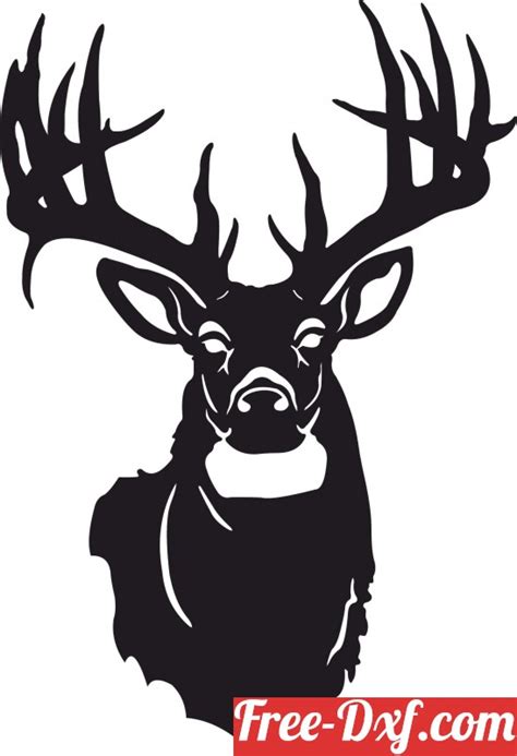Download Deer Art Xbft4 High Quality Free Dxf Files Svg Cdr And