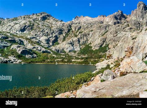 Hiking To The Mountain Lake Lac De Melo Restonica Valley Corsica