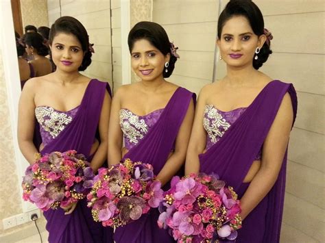 Sri Lankan Bridesmaids Bridesmaid Saree Bridesmaid Colors Bridesmaid