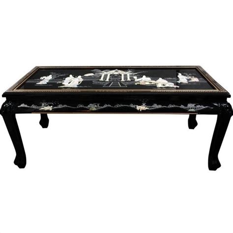 Oriental Furniture Claw Foot Coffee Table In Black Lacquer Lcq Ct Bm