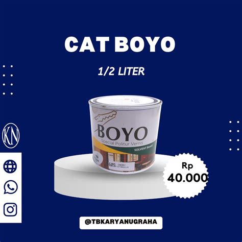 Jual Cat Plitur Boyo Avian Special Politur Vernis 12 Liter Shopee