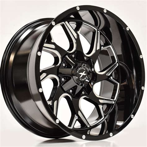 Xtreme Force Raptor 22x12 51 Black Milled 22rbde9 Fitment Industries