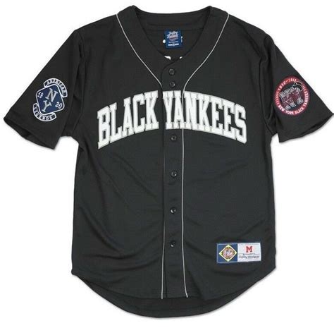 Nlbm Negro Leagues Baseball Jersey New York Black Yankees Black