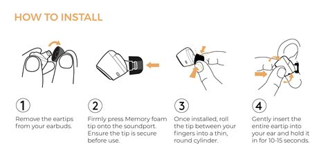 How do I fit the M100 foam tips in my ear? – Cambridge Audio Support