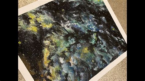 Simple Acrylic Galaxy Painting Easy For Beginnersgalaxy Painting