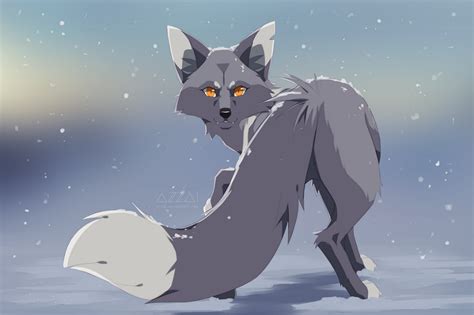 Frost Morning By Azzai On Deviantart Canine Art Animal Drawings Fox