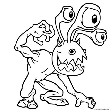 Free Printable Monster Coloring Page For Kids Coloring Home