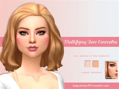 Ladysimmer94s Mattifying Face Concealer Too Faced Concealer Sims 4