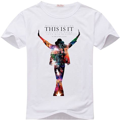 Backlags Customized This Is It Michael Jackson Womens Classic Cotton T