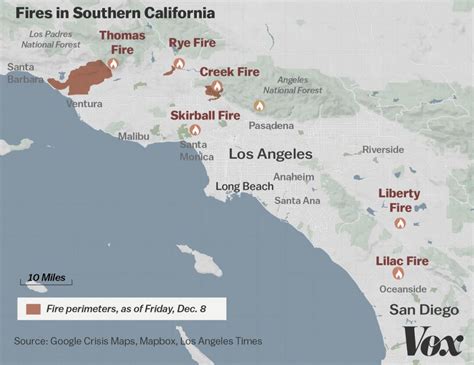 Map Where Southern Californias Massive Blazes Are Burning Vox Riverside California Fire