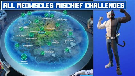 All Meowscles Mischief Week 6 Challenges Guide Fortnite Chapter 2
