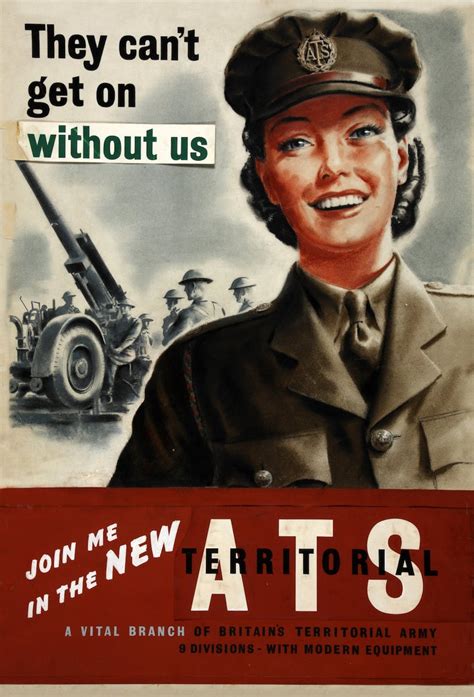 Reprint Of A Ww2 British Womens Ats Recruiting Poster Etsy