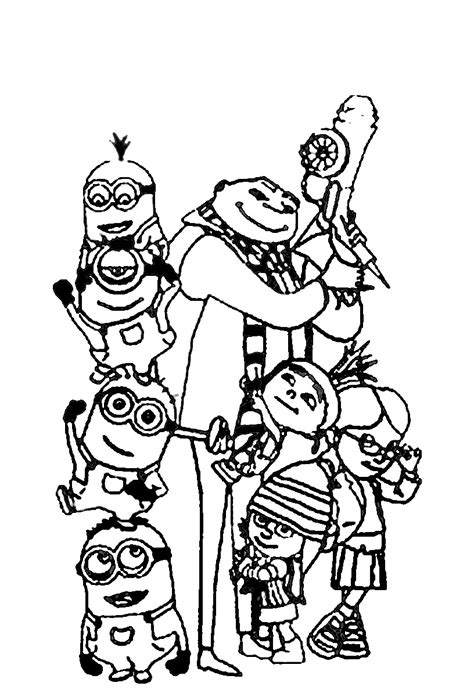 Minion coloring pages printable minion coloring pages free. Despicable Me 3 Coloring Pages