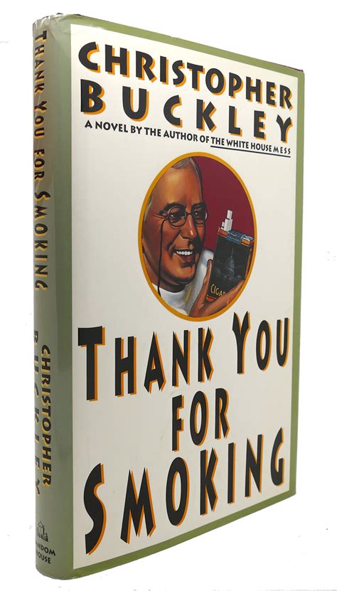 Thank You For Smoking Christopher Buckley First Edition First Printing