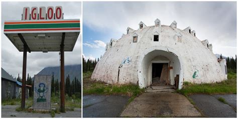 this spooky and abandoned igloo hotel in alaska never actually opened and it s slowly rotting