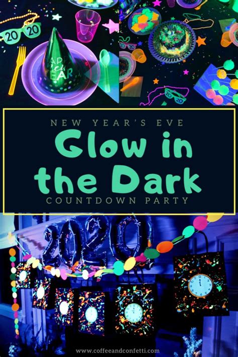 Glow In The Dark New Years Eve Countdown Party New Years Eve