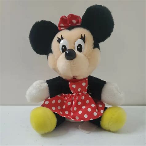 Vintage Disneyland Minnie Mouse 8 Plush Toy Walt Disney World Korea