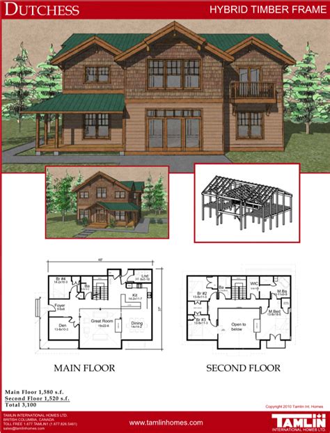 Handcrafted post and beam homes take longer to construct than lathed post and beam. Plans Above 2500 Sq.Ft (With images) | Timber frame homes, Timber frame, House plans